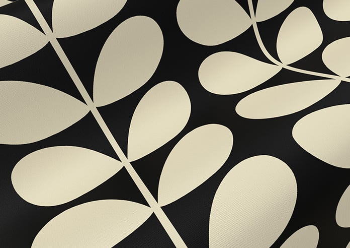 Orla Kiely Solid Stem, Black - Twist&Fit Roller Blind - Image 4